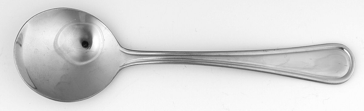 S5C2 (Stainless) Round Bowl Soup Spoon (Gumbo) by Sabina Cutlery-1