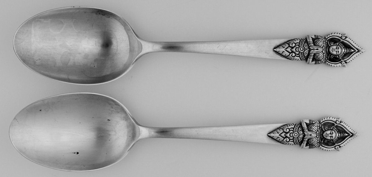 SSU1 (Sterling) Tablespoon (Serving Spoon) - Set of 2 by M. Sena-1