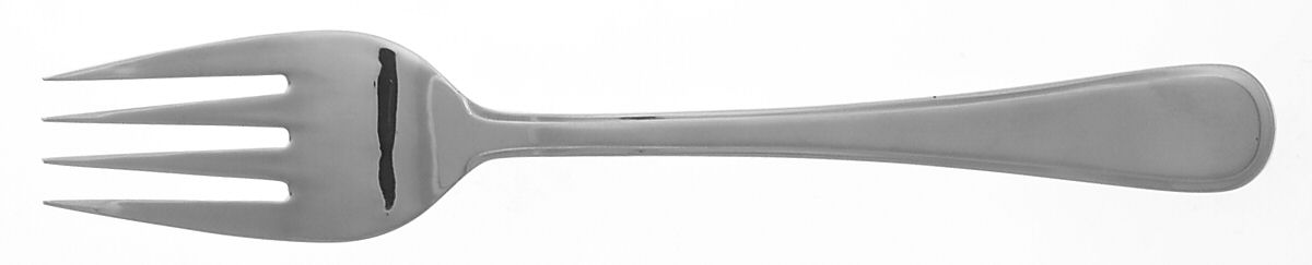 Blenheim (Stainless, Frosted) Medium Solid Cold Meat Serving Fork by Splendide-1