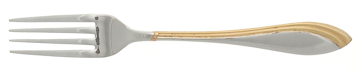 SJM1 (Stainless, Gold Accent) Individual Salad Fork by St. James-1