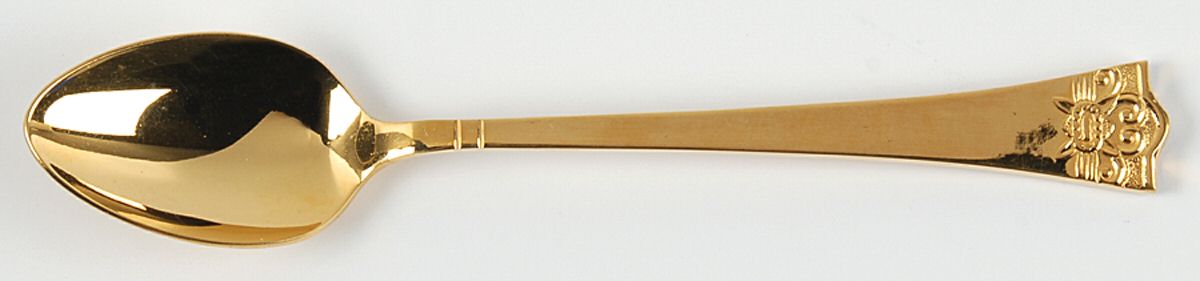 Athena Gold (Gold Electroplate) Teaspoon by Stanley Roberts-1
