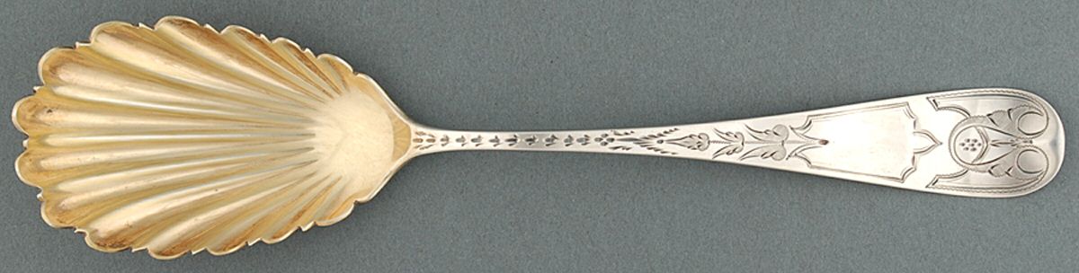 S2W1 (Coin) Small Solid Berry/Casserole Spoon by Samuel Warner-1