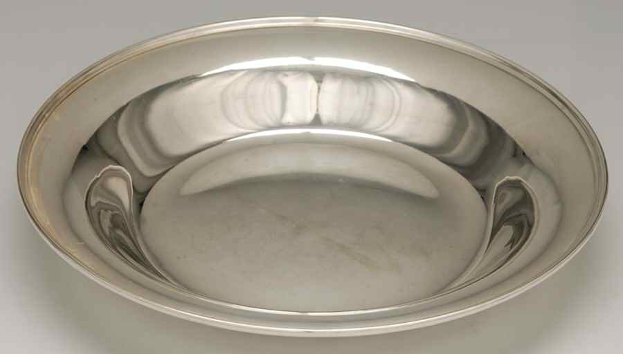 5908 (Sterling, Hollowware) 10" Round Low Vegetable Bowl by Shreve Silver-1