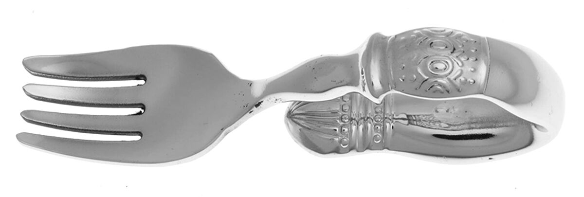 Gallery (Stainless) Baby Fork with Curved Handle HC by Southern Living-1