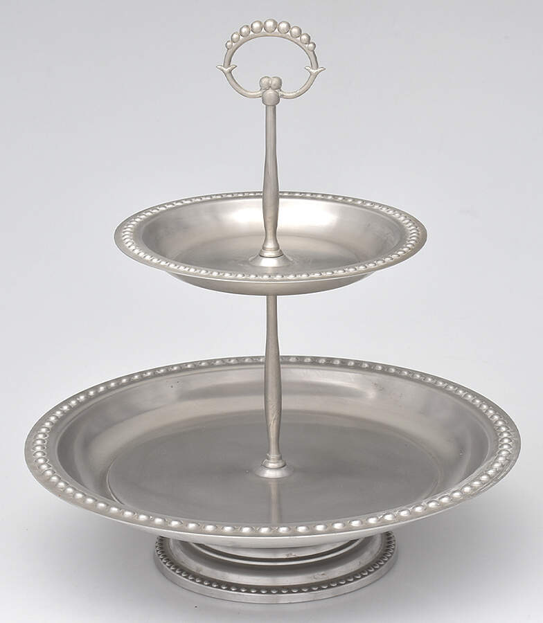 Astoria (Stainless, Hollowware) 2 Tier Serving Tray by Southern Living-1