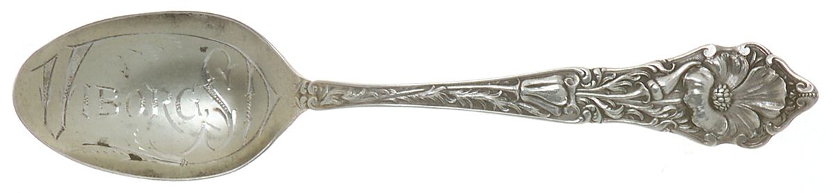 SBS23 (Sterling) Souvenir Spoon (Five O'Clock) by Saart Brothers-1