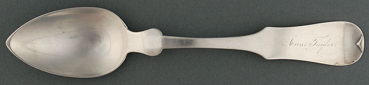 Coin Silver Flatware Tablespoon (Serving Spoon) by S. Hoard & Co.-1