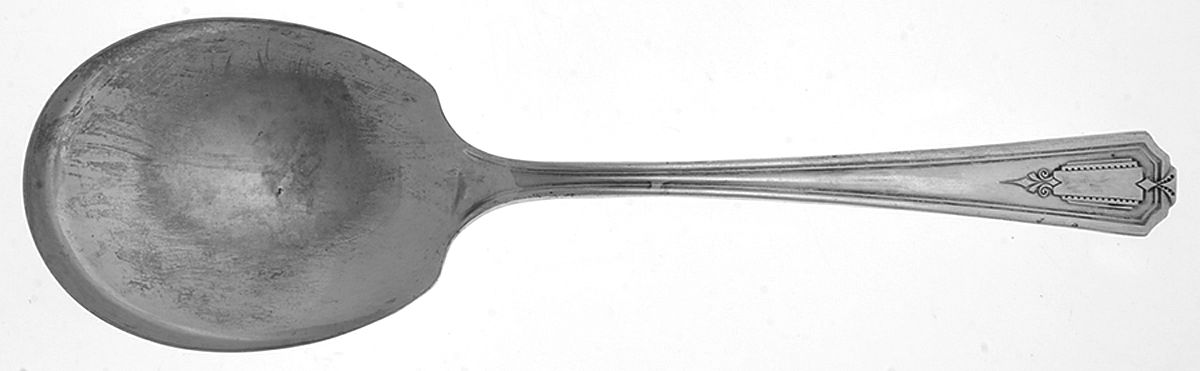 Shelton (Silverplate, 1935) Solid Smooth Casserole Spoon by Oneida Silver-1