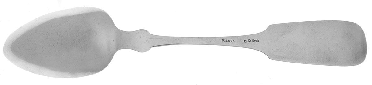 Coin Silver Flatware Tablespoon (Serving Spoon) by Sigourney &Hitchcock-2