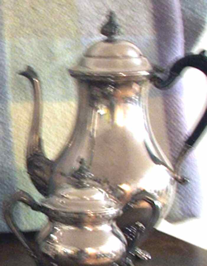 2102 (Silverplate, Hollowware) Silverplate Coffee Pot by Sheets-Rockford-1