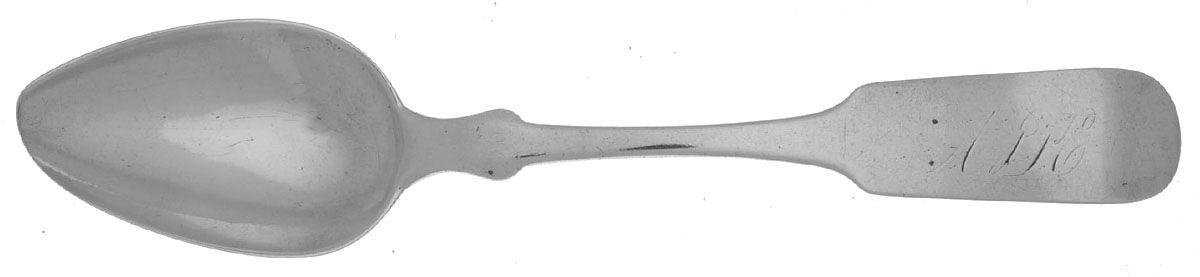 Coin Silver Flatware Dessert/Oval Soup Spoon by Seymour Hoyt-2
