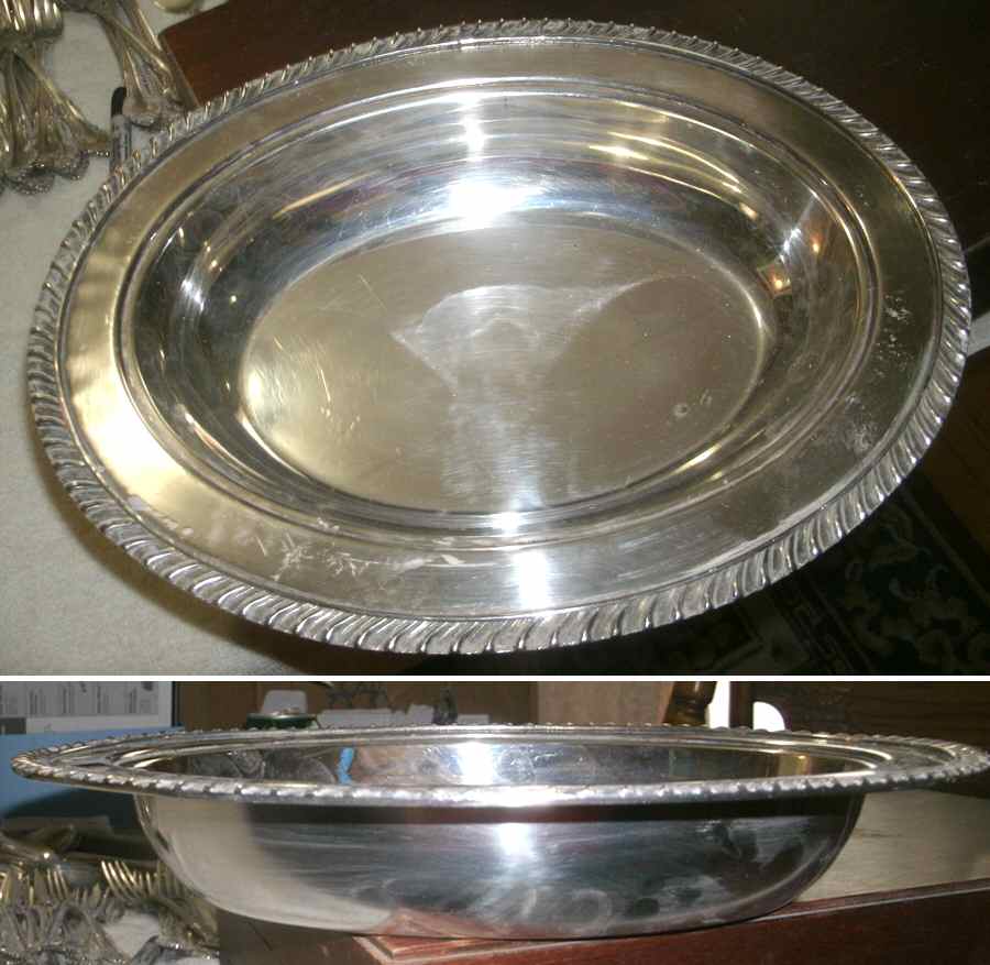 1205 (Silverplate, Hollowware) 12" Oval Bowl by Sheets-Rockford-1