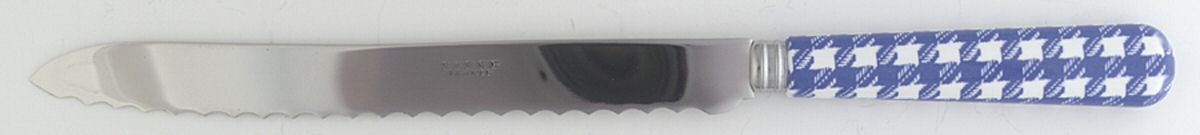 Houndstooth-Blue Bread Knife with Stainless Blade by Sabre-1