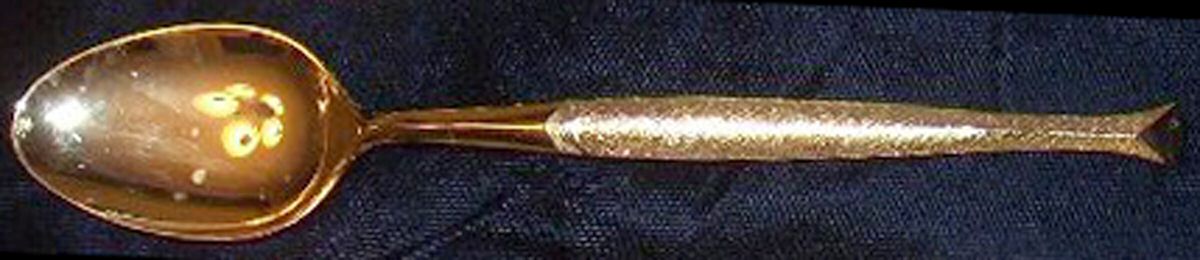 Golden Sophistication (Gold Electroplateplate) Place/Oval Soup Spoon by Stanley Roberts-1