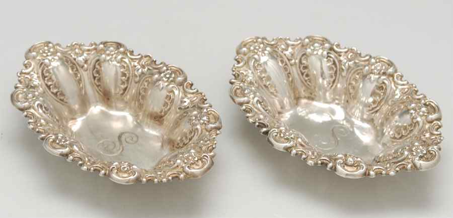 1336 (Sterling, Hollowware) Nut Dish - Set of 2 by Simons Bros -1