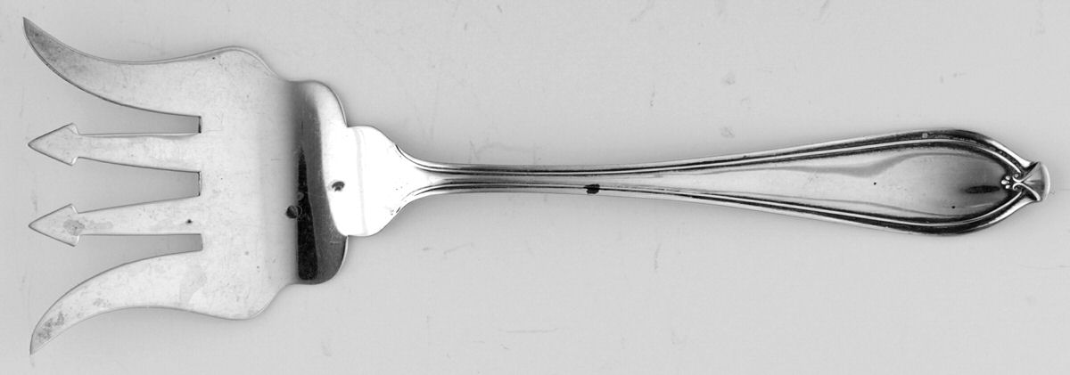SBS29 (Sterling) Small Solid Tined Sardine Serving Fork by Saart Brothers-1