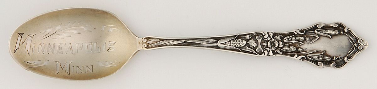 SBS30 (Sterling) Souvenir Spoon (Five O'Clock) by Saart Brothers-1