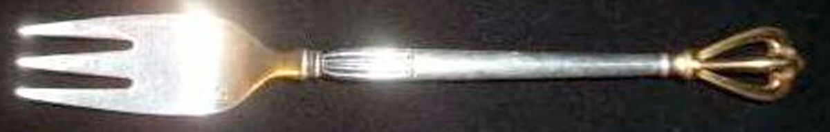 Golden Crown (Sterling) Dessert Fork by Broderne W & S Sorensen-1