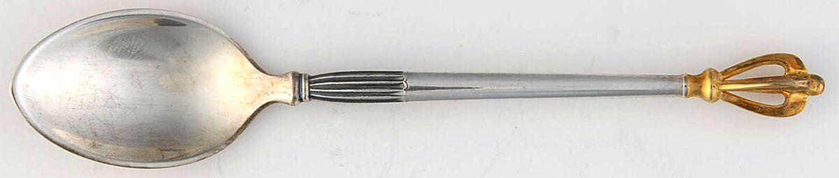 Golden Crown (Sterling) Demitasse Spoon by Broderne W & S Sorensen-1