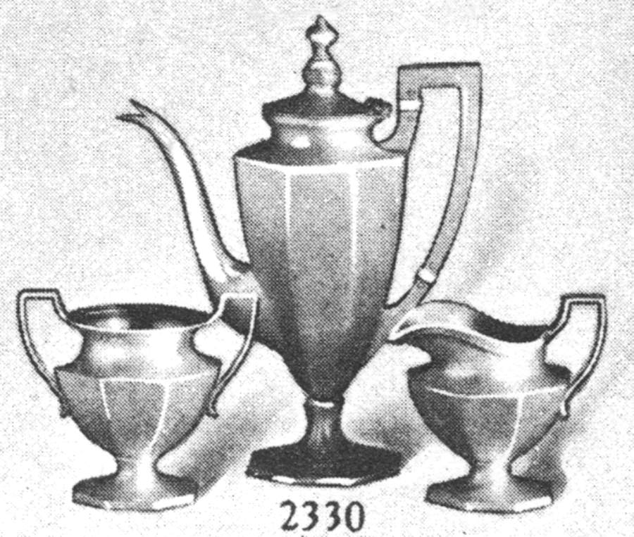 2330 (Sterling, Hollowware) 3 Piece Demi Set (SDEP, SCRM, SSUOM) by Schofield-1
