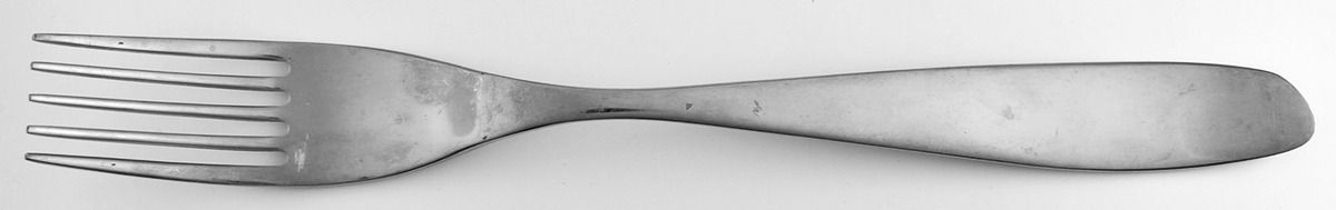 Olive-Hazel (Mirror, Stainless) Large Solid Cold Meat Serving Fork by Studio William-1
