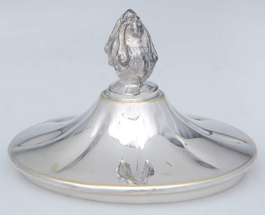 SDN16 (Silverplate, Hollowware) Lid for Sugar Bowl by Sheridan Silver Co-1