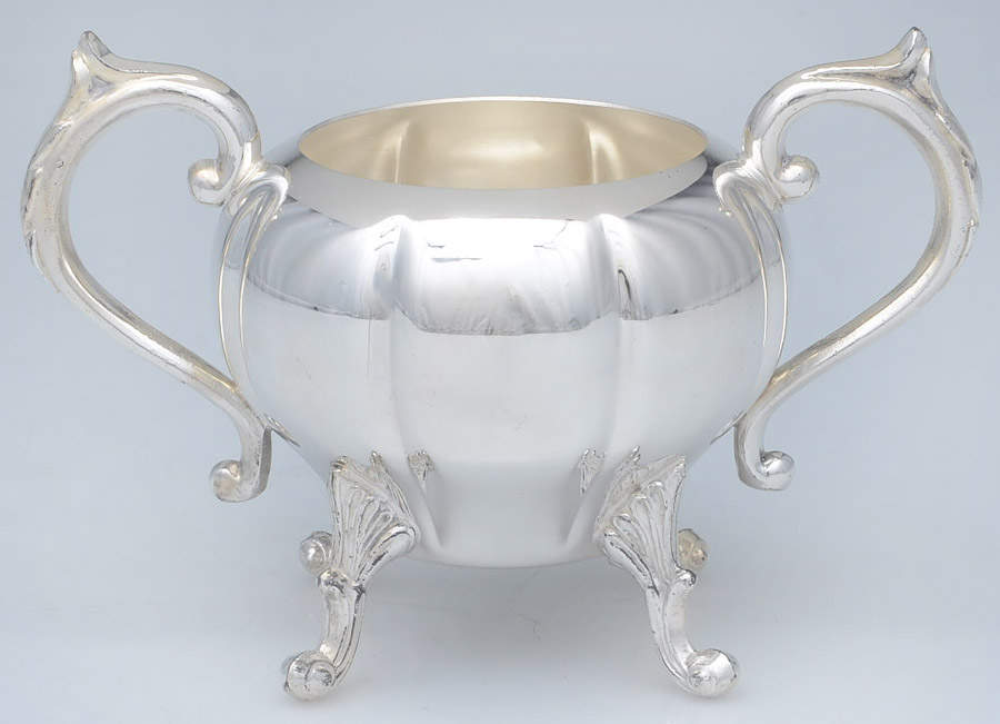 SDN16 (Silverplate, Hollowware) Sugar Bowl No Lid by Sheridan Silver Co-1