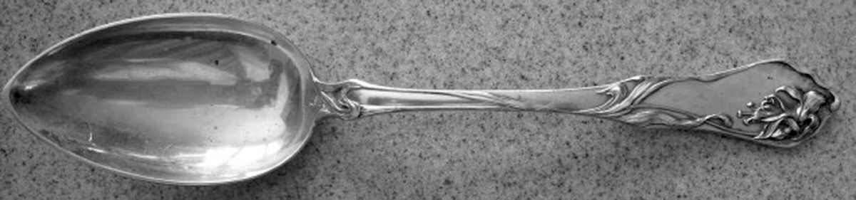 800 (Sterling) Tablespoon (Serving Spoon) by A Scharner-1