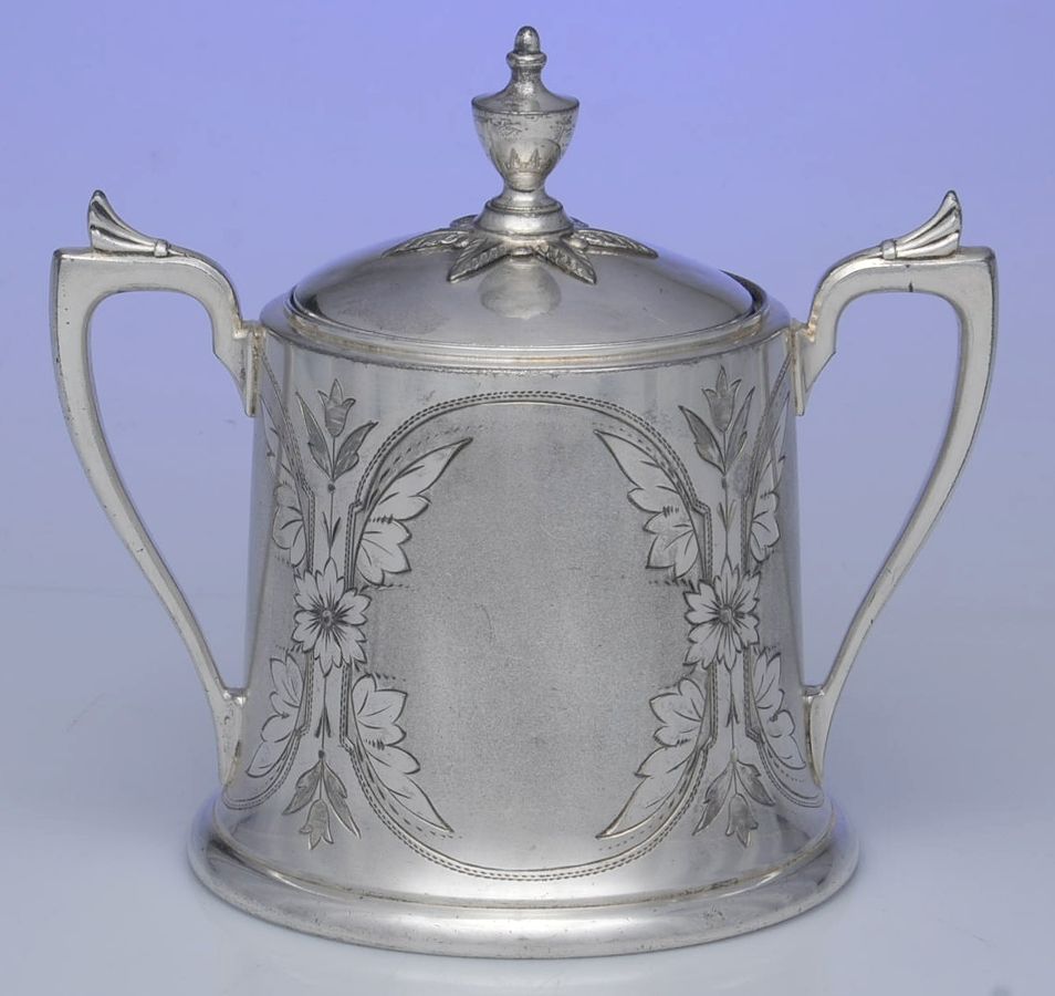 333 (Silverplate, Hollowware) Sugar Bowl & Lid by Simpson Hall & Miller-1
