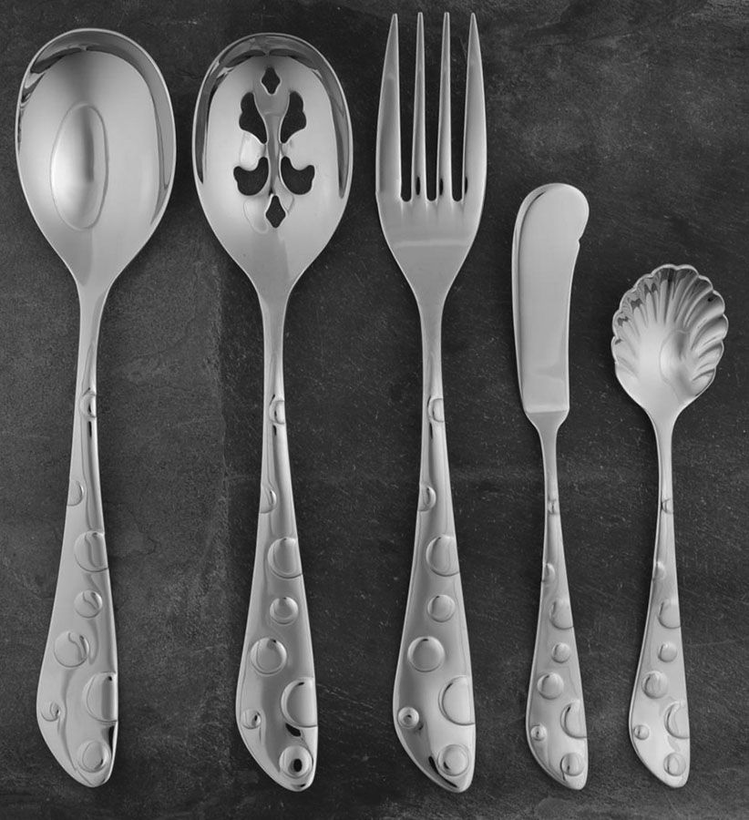 Baking Days (Stainless) 5 Piece Hostess Set by Spode Silver-1