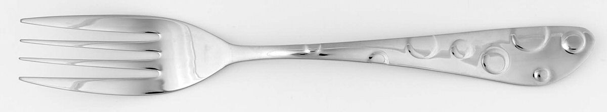 Baking Days (Stainless) Large Solid Cold Meat Serving Fork by Spode Silver-1