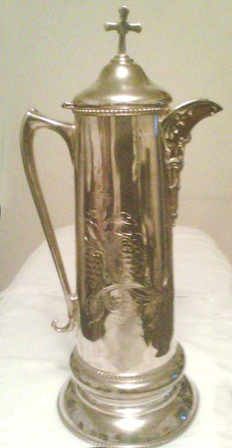 1012 (Silverplate, Hollowware) Communion Flagon by W & E Schmidt-1