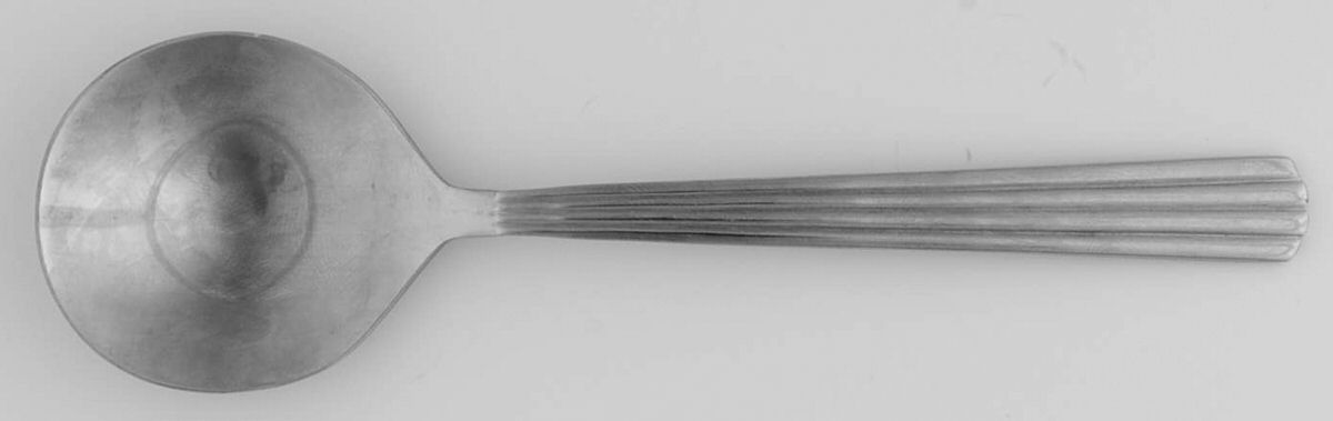 SRB267 (Stainless) Round Bowl Soup Spoon (Cream Soup) by Stanley Roberts-1