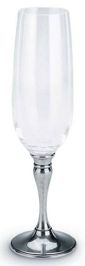 Strauss (Pewter, Hollowware) Champagne Flute Glass by SKS Artina Pewter-1