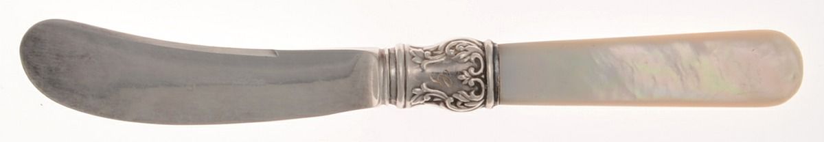 Pearl Handle Flatware 1 (Sterling) Pearl Handle Butter Spread/Paddle by Stowell & Co-1