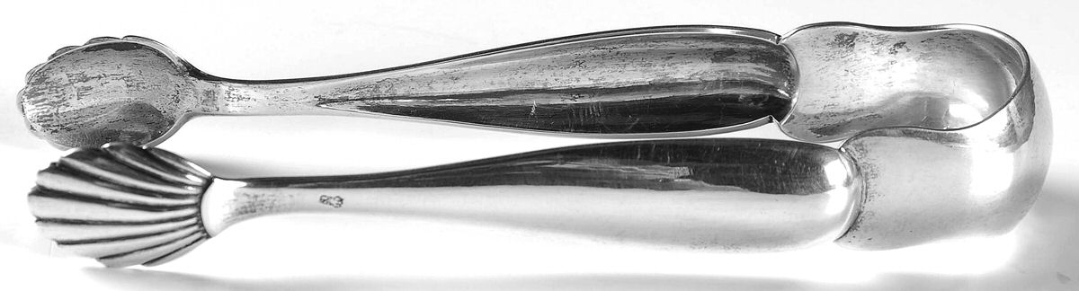 S3O1 (Sterling) Large Sugar Tongs by Schott Silver-1