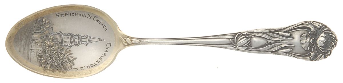 States & Cities Souvenir Spoons(Sterling) South Carolina Teaspoon by Shepard Mfg Co-1
