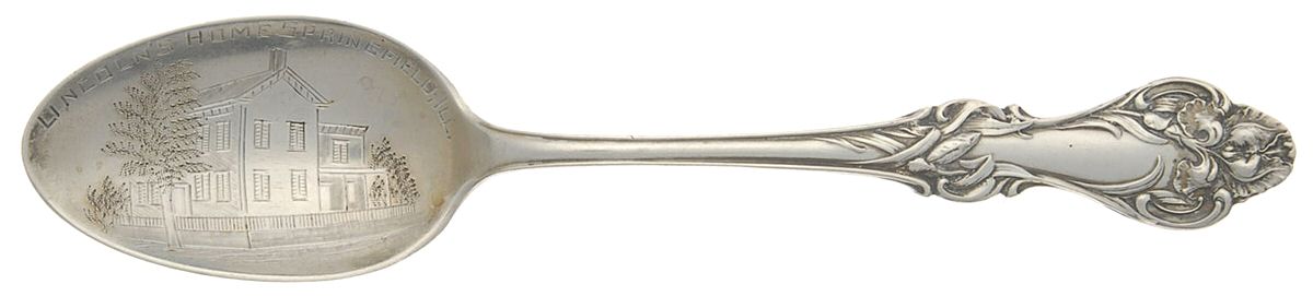 States & Cities Souvenir Spoons(Sterling) Illinois Teaspoon by Shepard Mfg Co-1