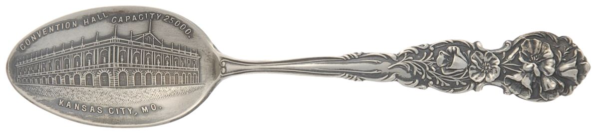 States & Cities Souvenir Spoons(Sterling) Missouri Five O'Clock Spoon by Shepard Mfg Co-1