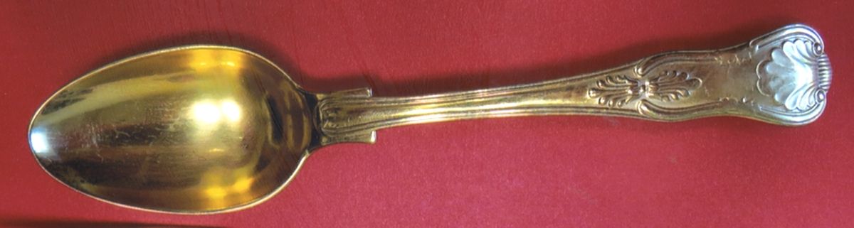 Kings (Gold Electroplate) Teaspoon by Sheffield Original-1