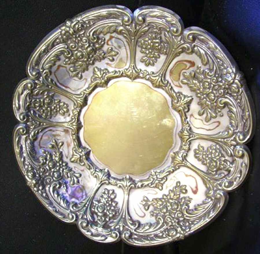 Royal Bouquet (Silverplate, Hollowware) Silverplate Sandwich Plate by Sheffield Silver Co (USA)-1