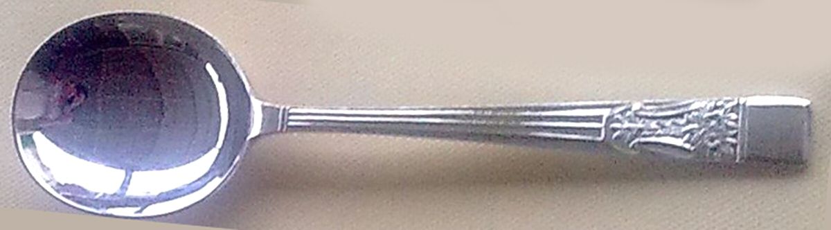 Silver Rose (Silverplate) Round Bowl Soup Spoon (Cream Soup) by Sheffield-1
