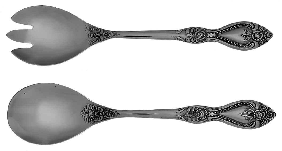 SRB269 (Stainless) (2 Pc) Solid Salad Set by Stanley Roberts-1