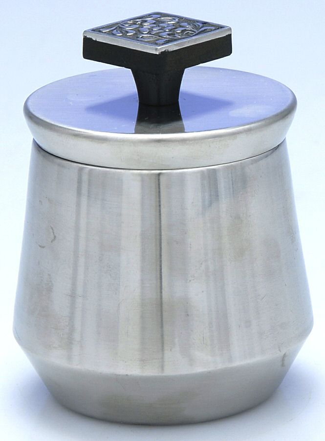 Velvet (Stainless, Hollowware) Sugar Bowl with Lid by Stanley Roberts-1
