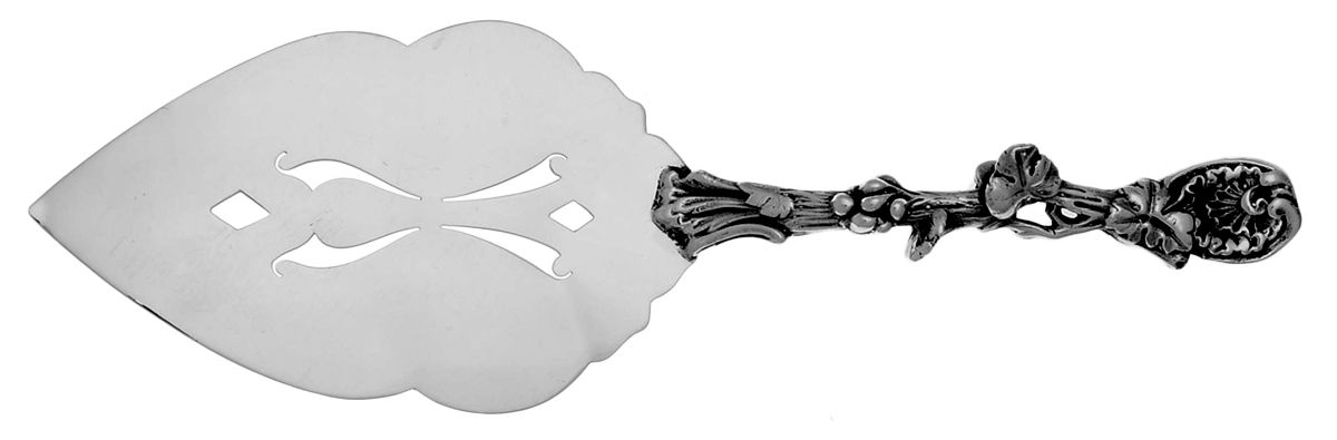 SVF4 (Sterling) Pierced Solid Pastry Server by Silvercraft Co-Sheffield-1