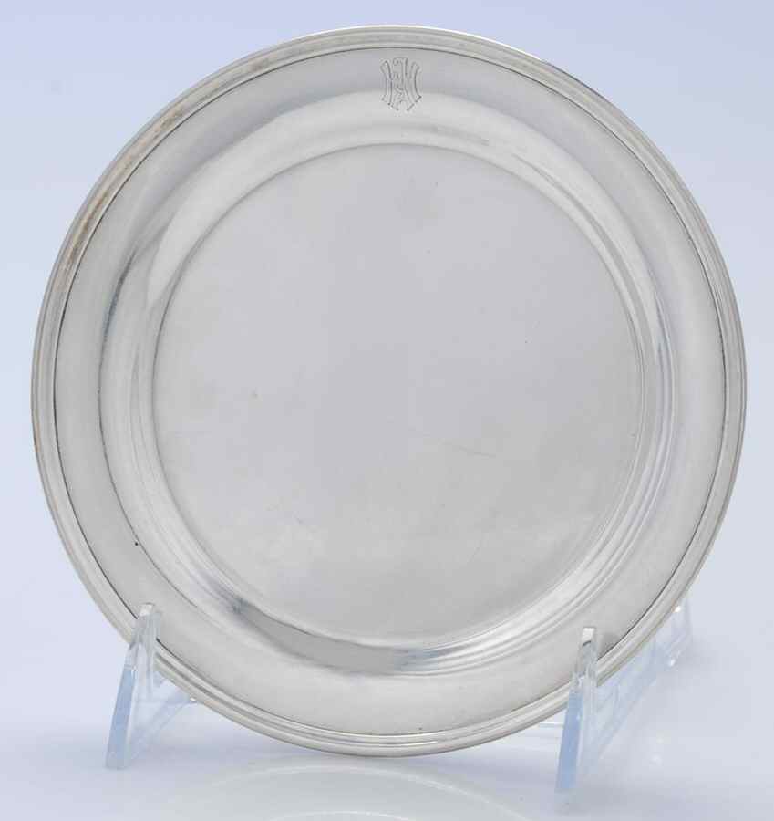 5075 (Sterling, Hollowware) Bread Plate by Shreve Silver-1