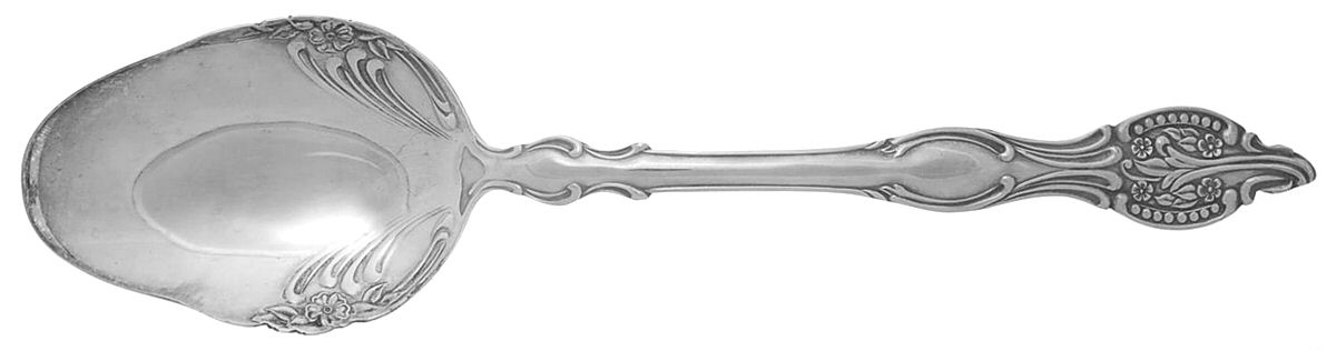 SDN21 (Silverplate) Solid Serving Spoon by Sheridan Silver Co-1