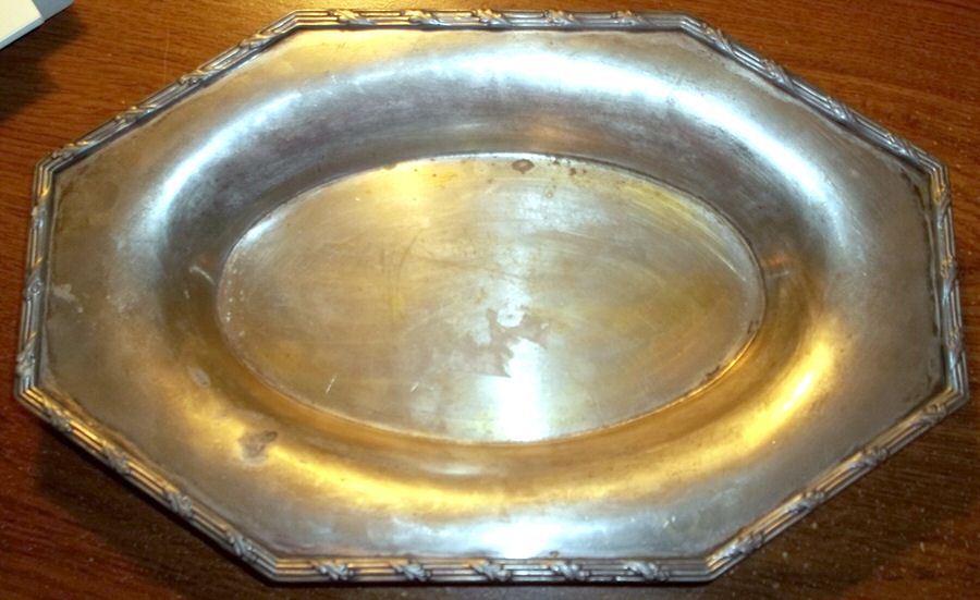 993 (Silverplate, Hollowware) Large Waiter Tray by Sheffield Plate -1