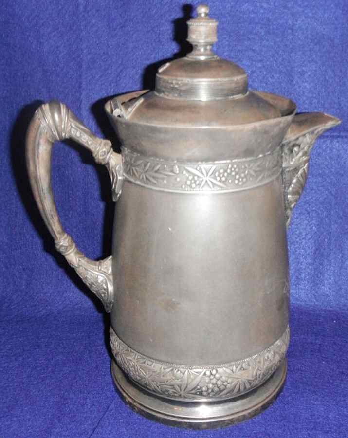 387 (Silverplate, Hollowware) Silverplate Coffee Pot by Simpson Hall & Miller-1