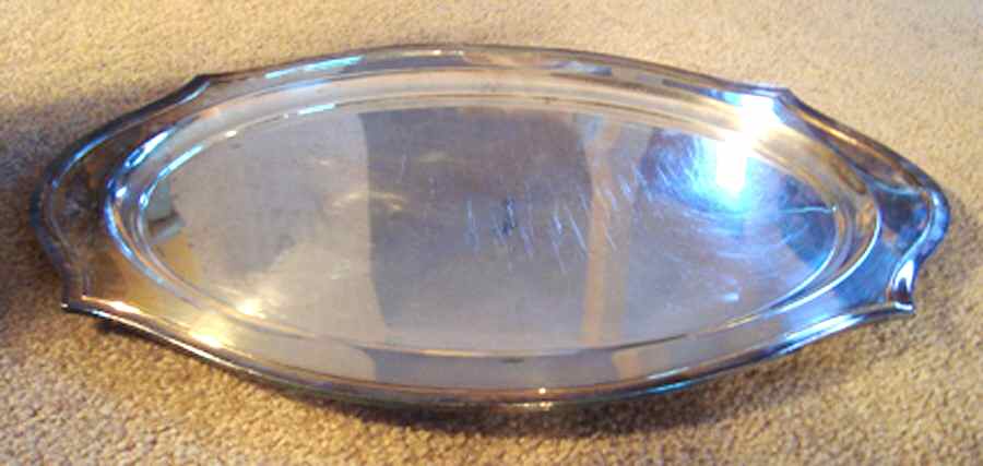 G1562 (Silverplate, Hollowware) 18" Oval Serving Platter by Simpson Hall & Miller-1